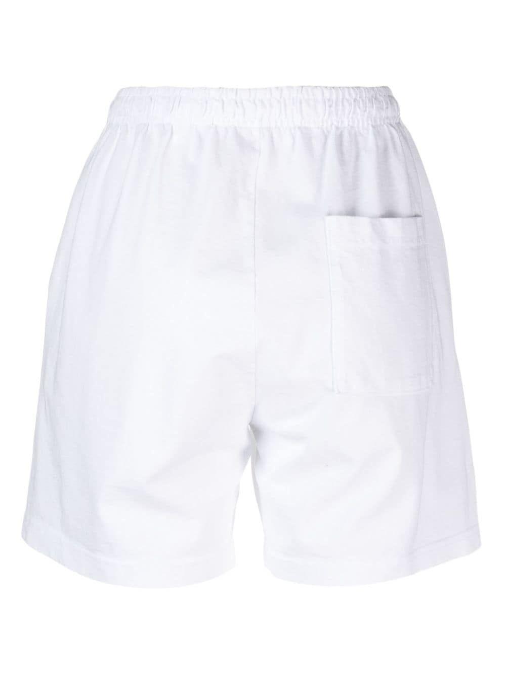 logo-print cotton track shorts - 2