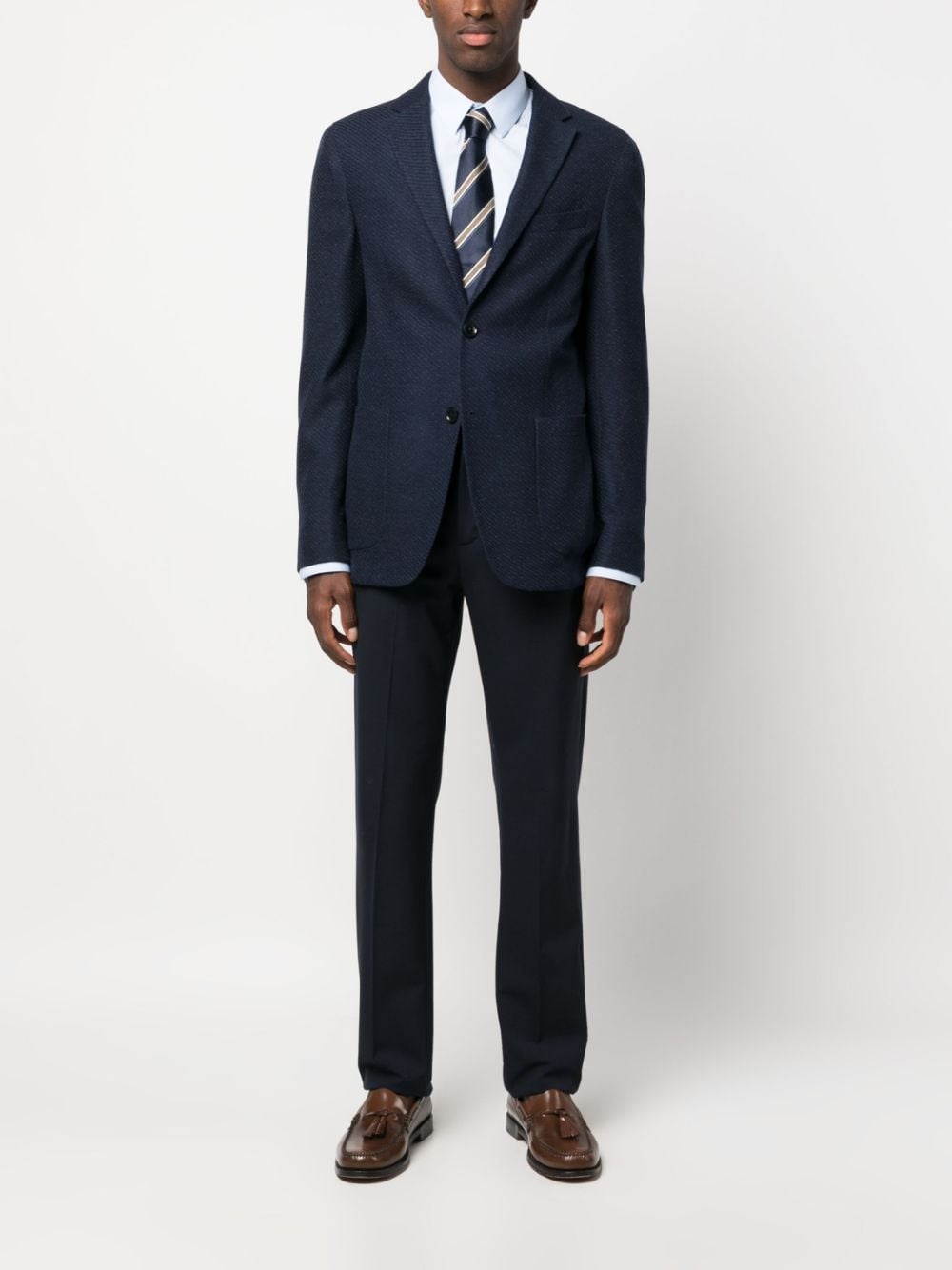 single-breasted wool blazer - 2