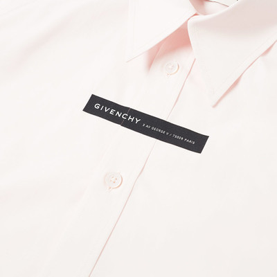 Givenchy Givenchy Tape Logo Poplin Shirt outlook