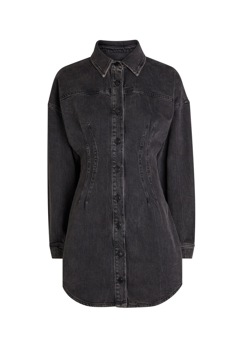 Good American Stretch-denim Mini Dress 1