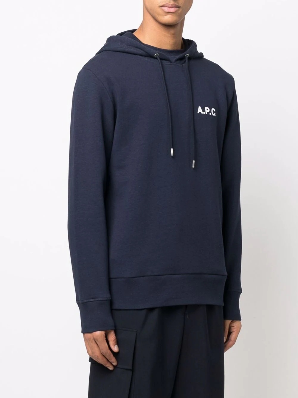 logo print hoodie - 3