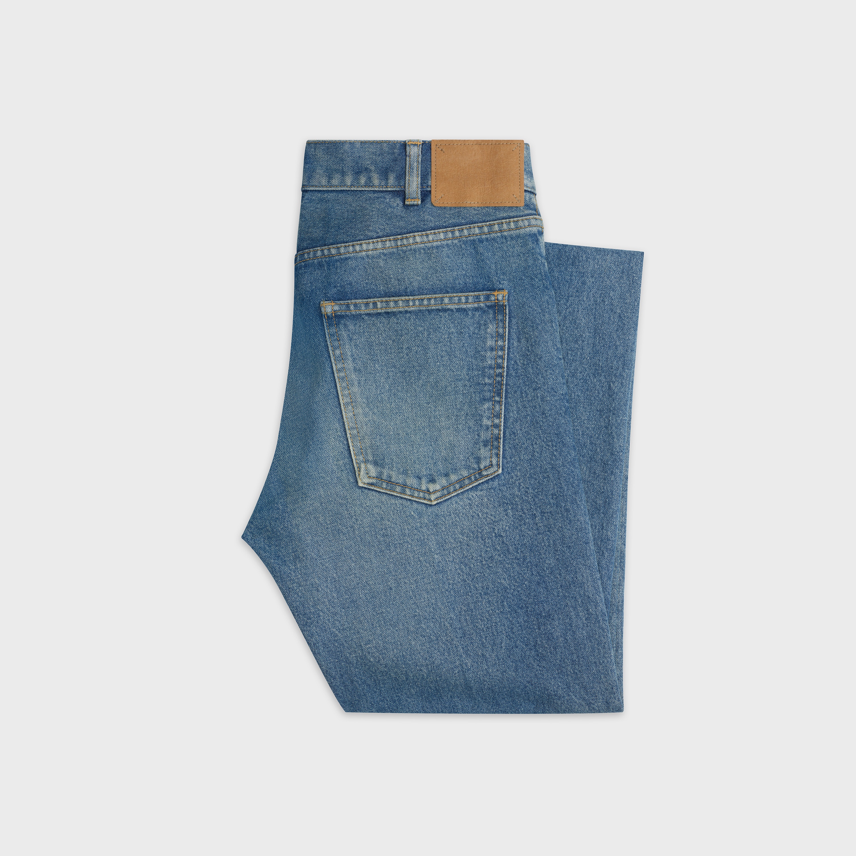 FLARED JEANS IN BROKEN TWILL - 2