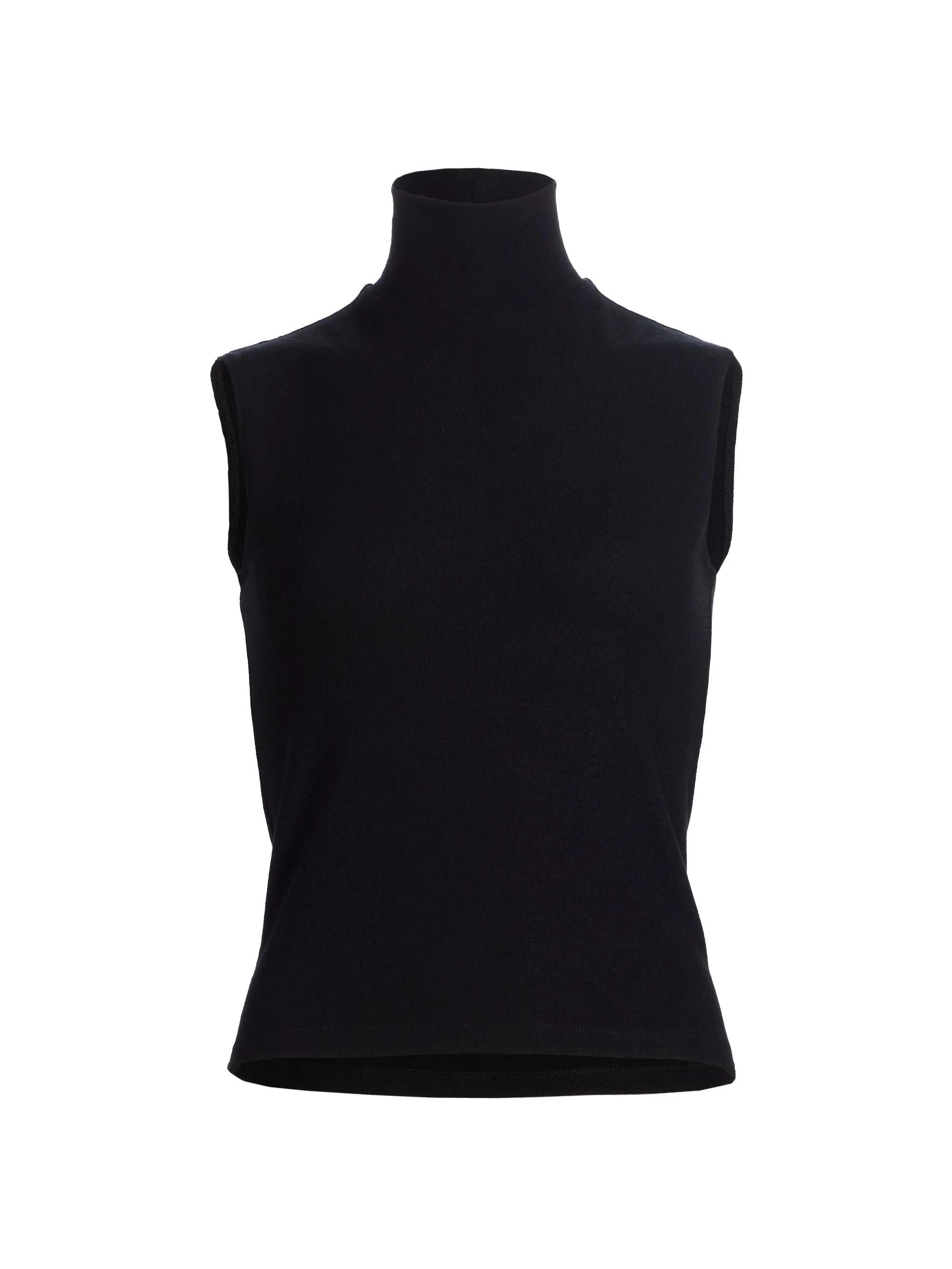 Women's Lauren Sleeveless Turtleneck Top - Black - 1