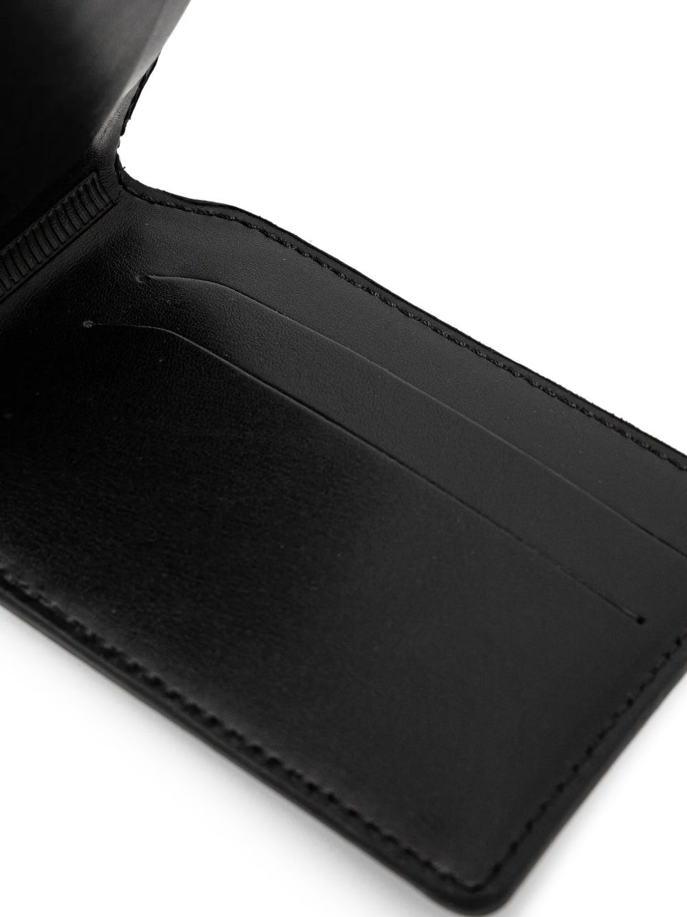 logo-plaque leather wallet - 2