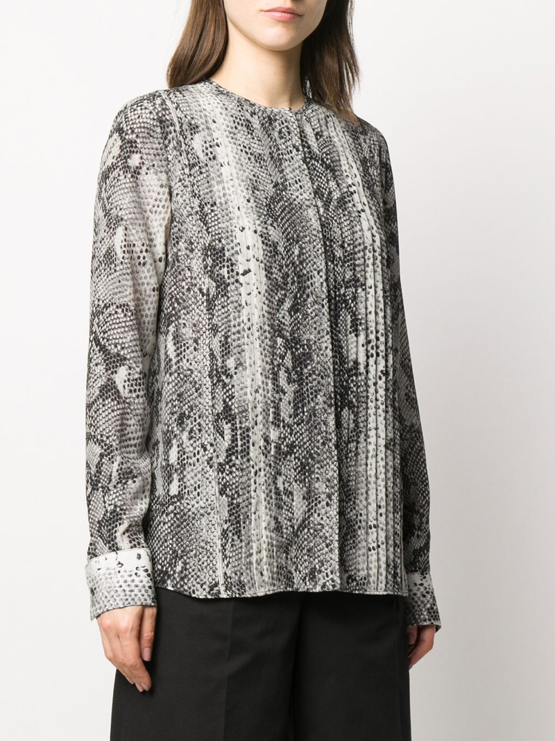 snake print blouse 3