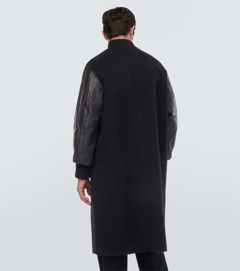 Cashmere and leather coat 4