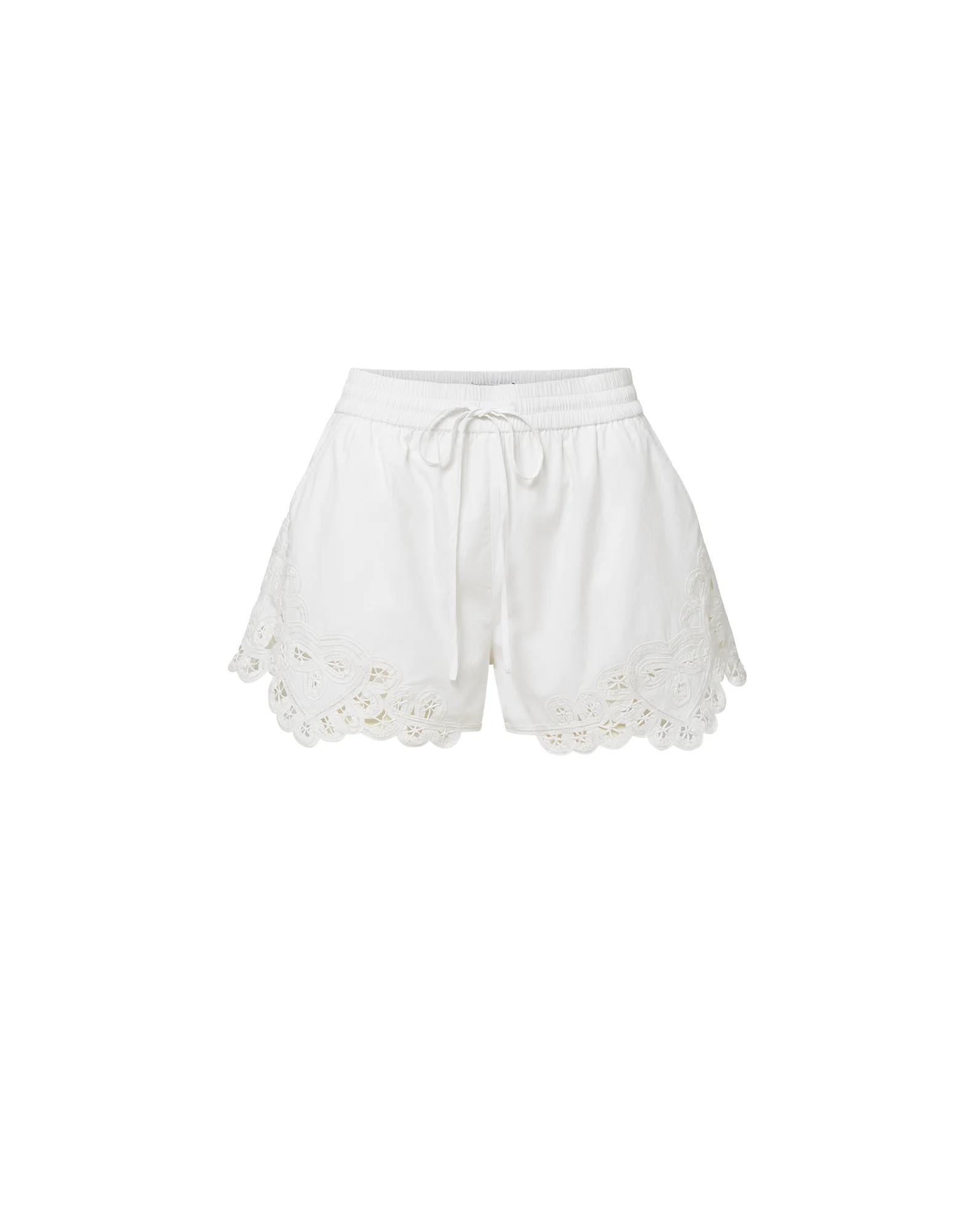 VIVALDI LACE-TRIM SHORT - 1