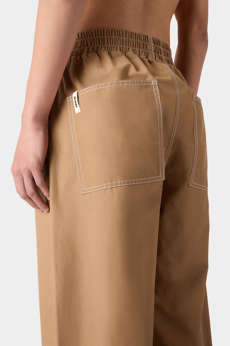 ELASTIC PANTS / dark beige 7