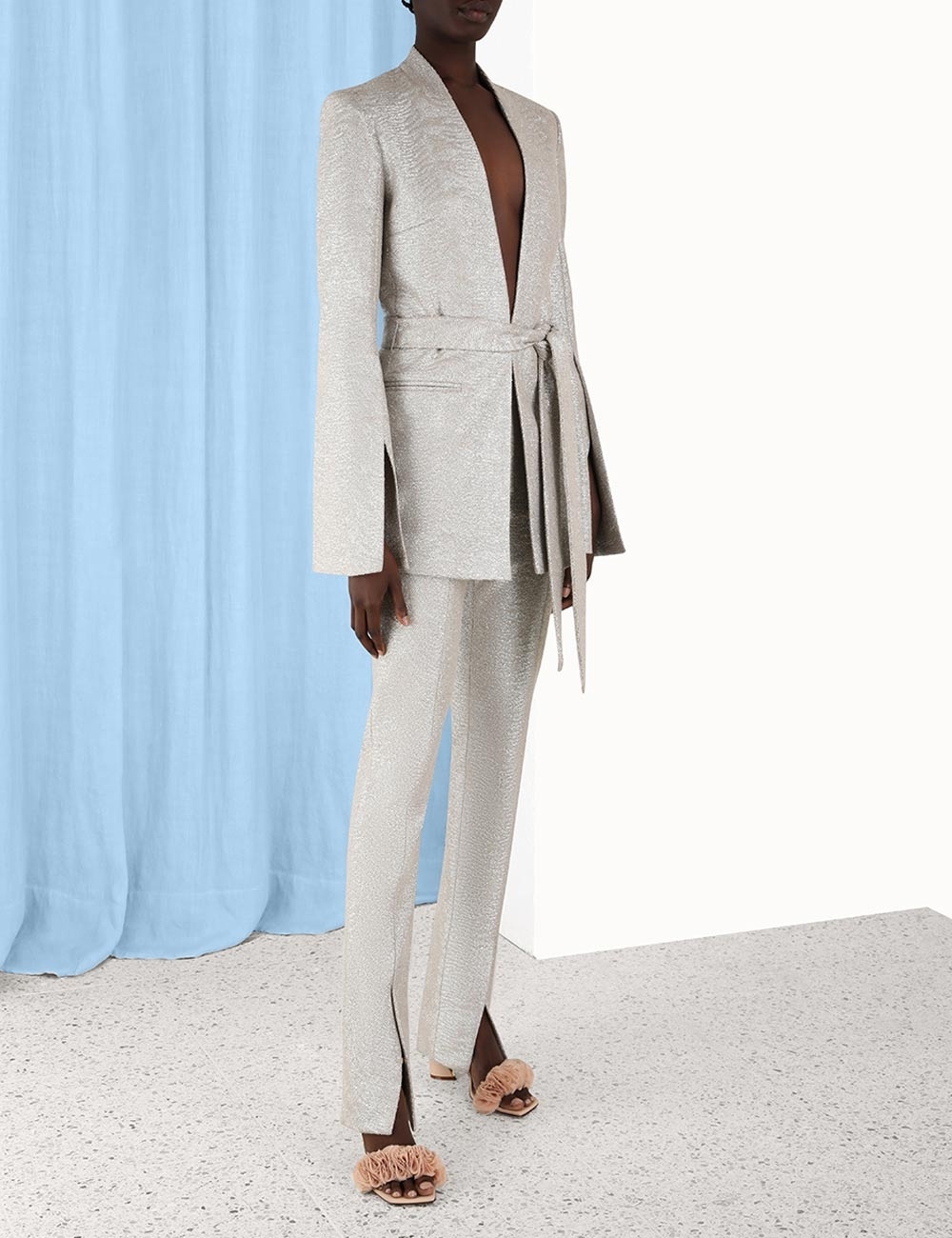 COASTER METALLIC SLOUCH JACKET - 3