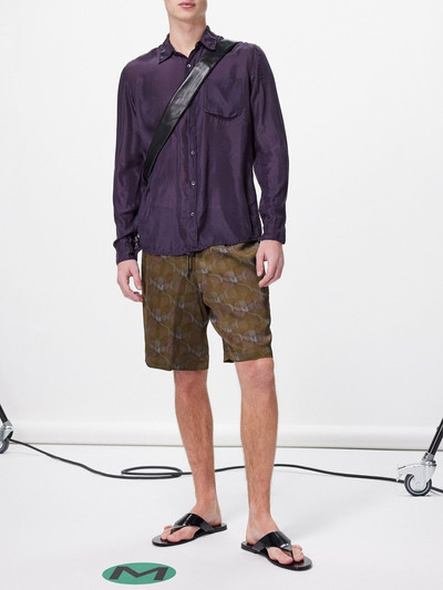 Dries Van Noten Corbino patch-pocket silk shirt outlook