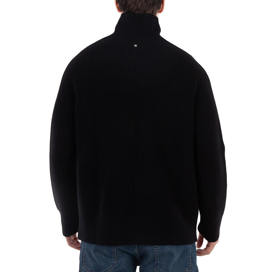 OAMC Men's Black High-Neck Wool Jumper - 4