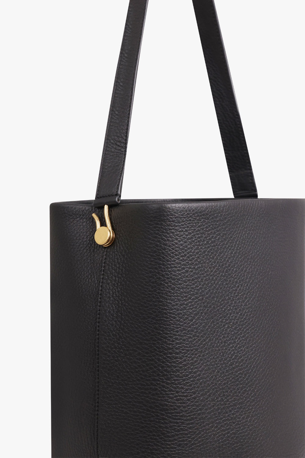 MEDIUM N/S HOOK TOTE BAG | BLACK - 3