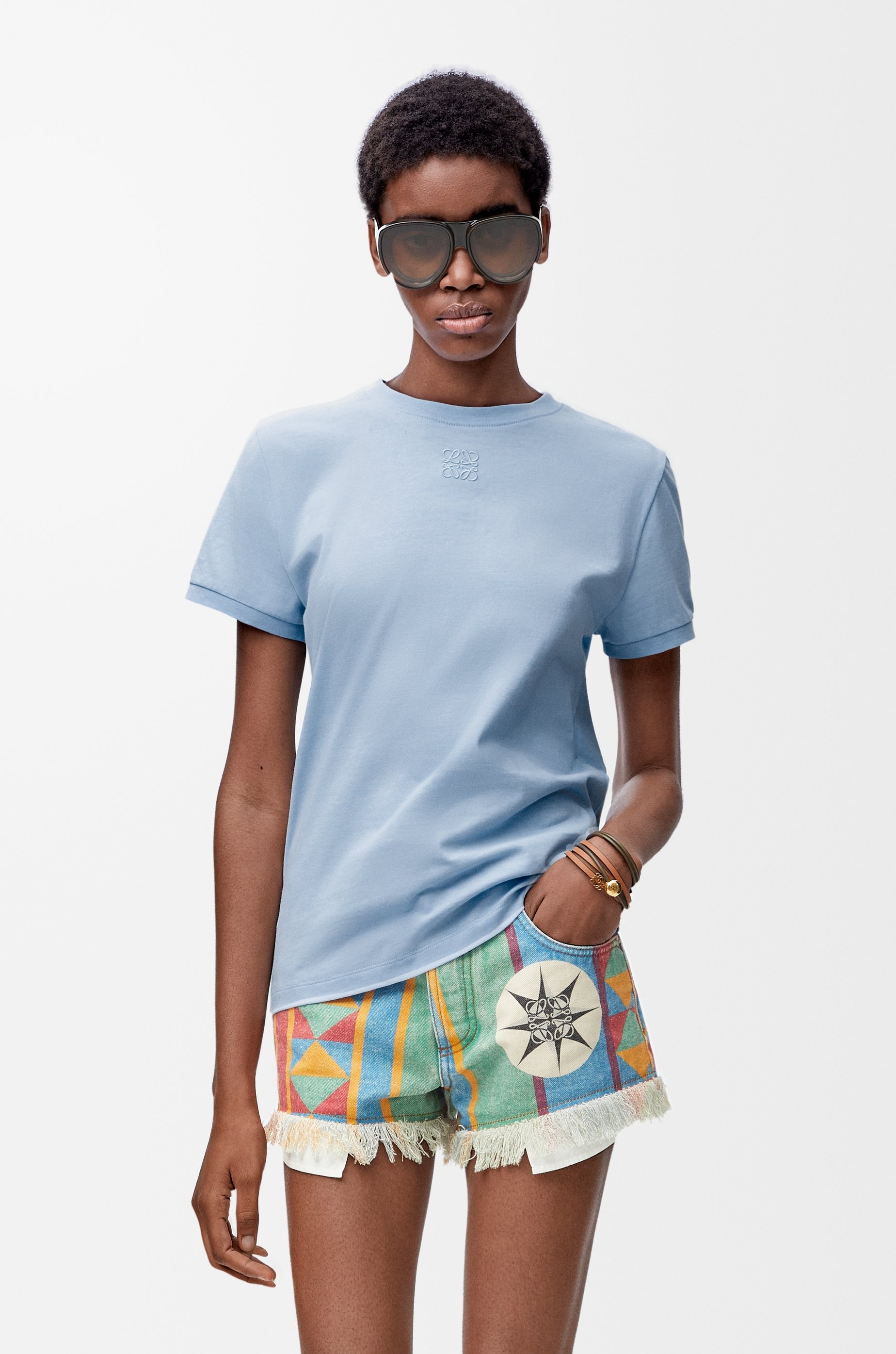 Lace T-shirt in cotton - 3