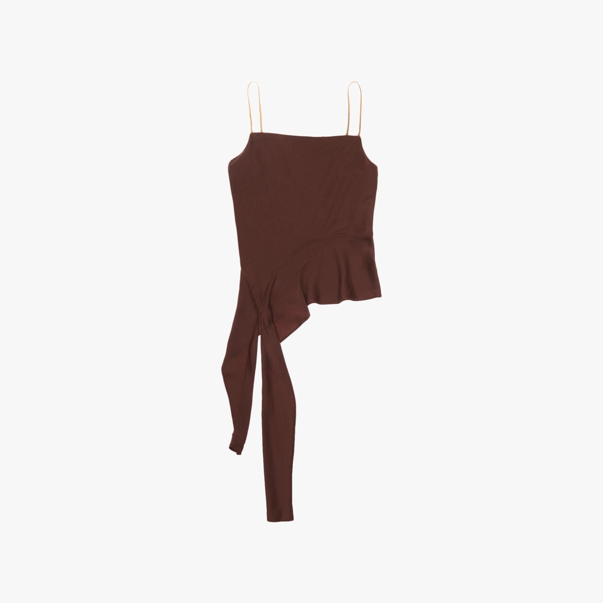 ASSYMETRIC SATIN TOP - 1