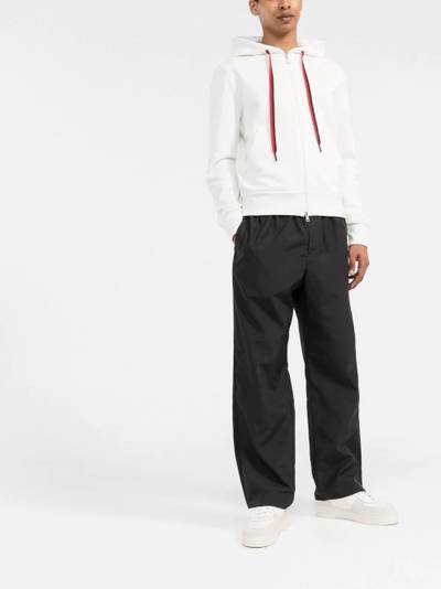 Moncler drawstring zip-up hoodie outlook