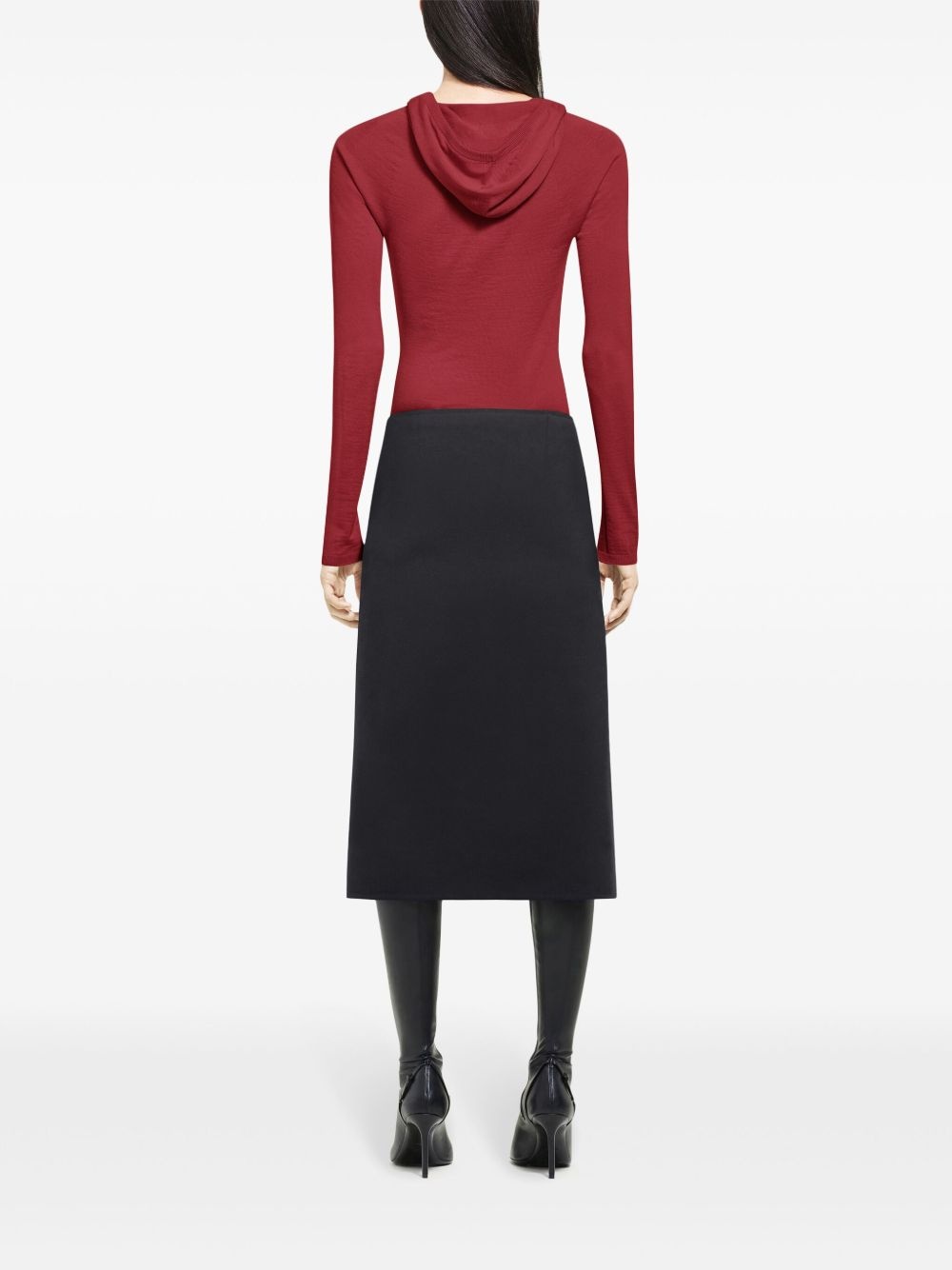 hooded knitted top - 3