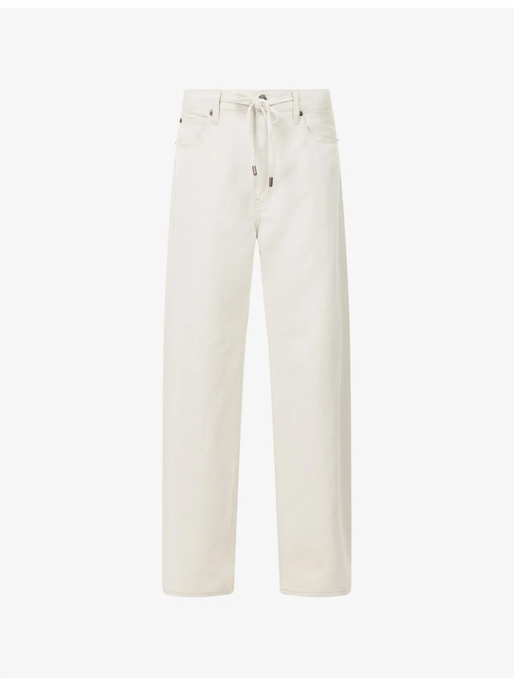 Off-Duty Drawstring Cotton and Linen-Blend Trousers - 1