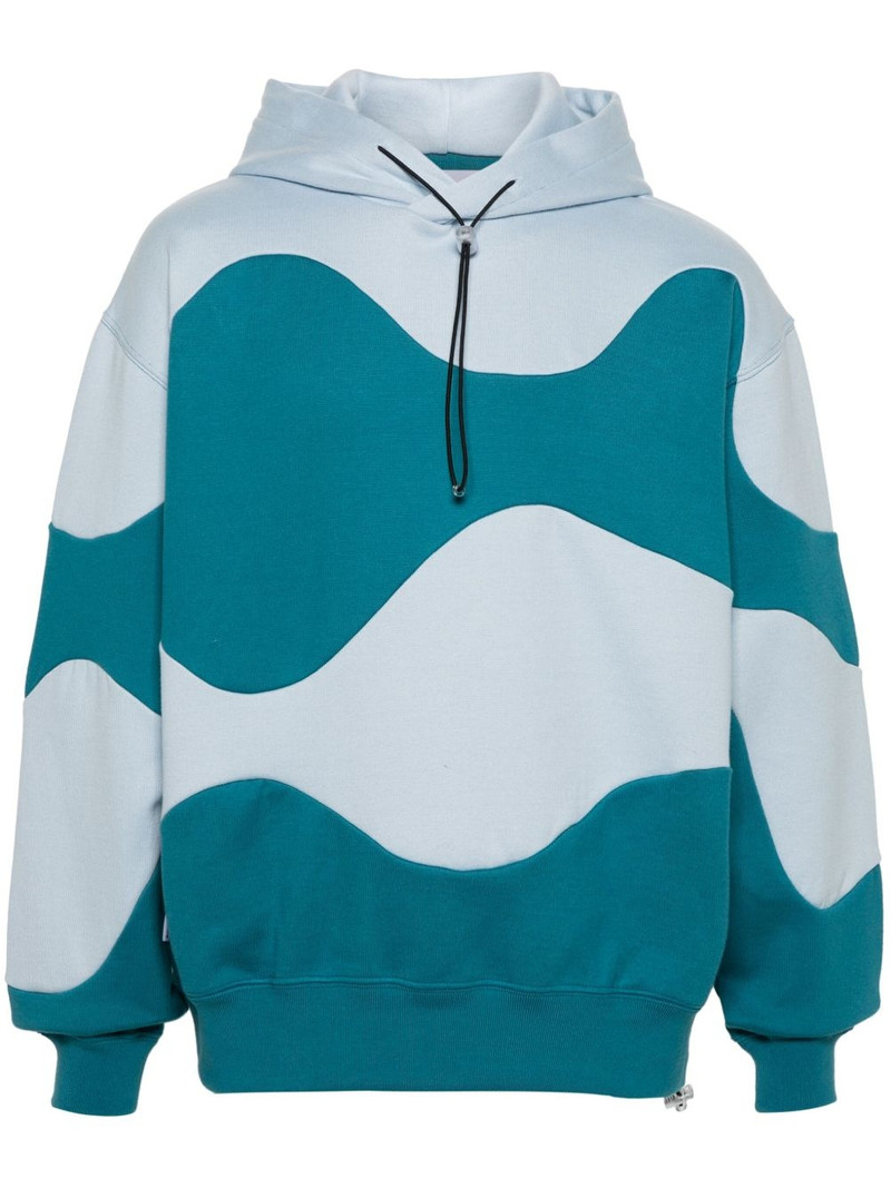 Intarsia Waves hoodie 1