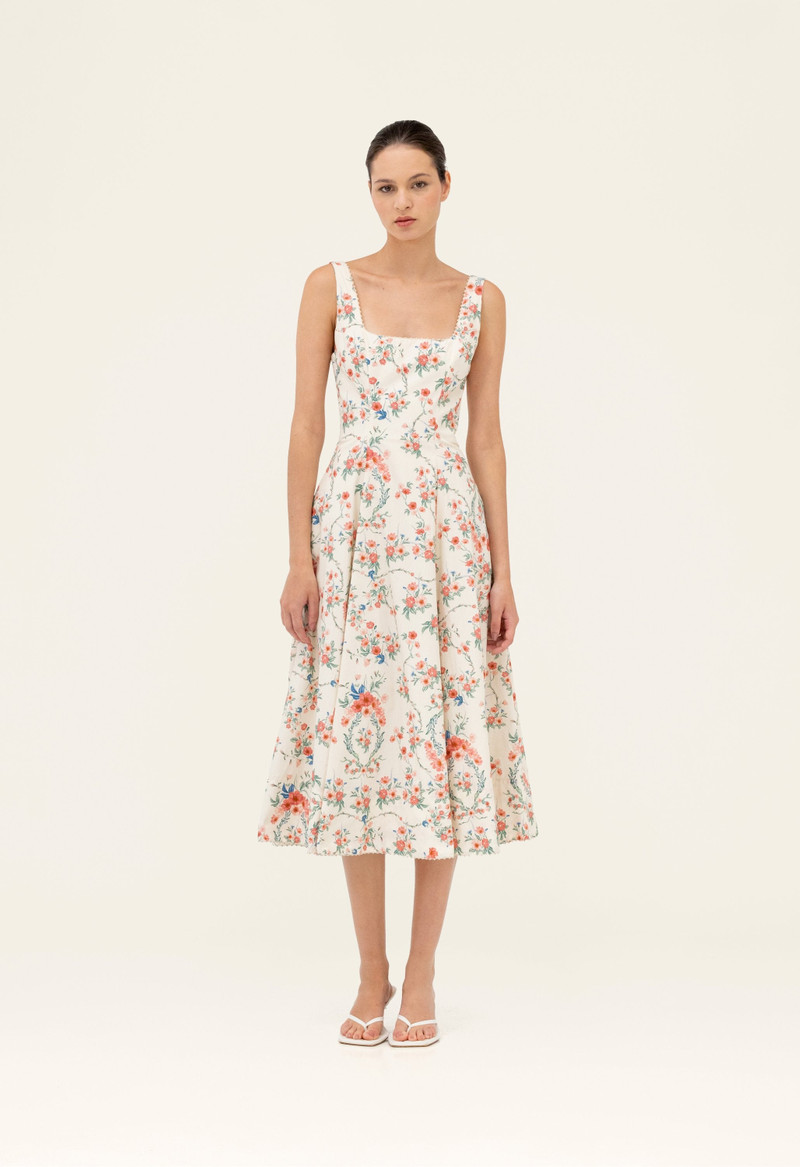 Agua by Agua Bendita Pistilo Mosqueta Midi Dress outlook