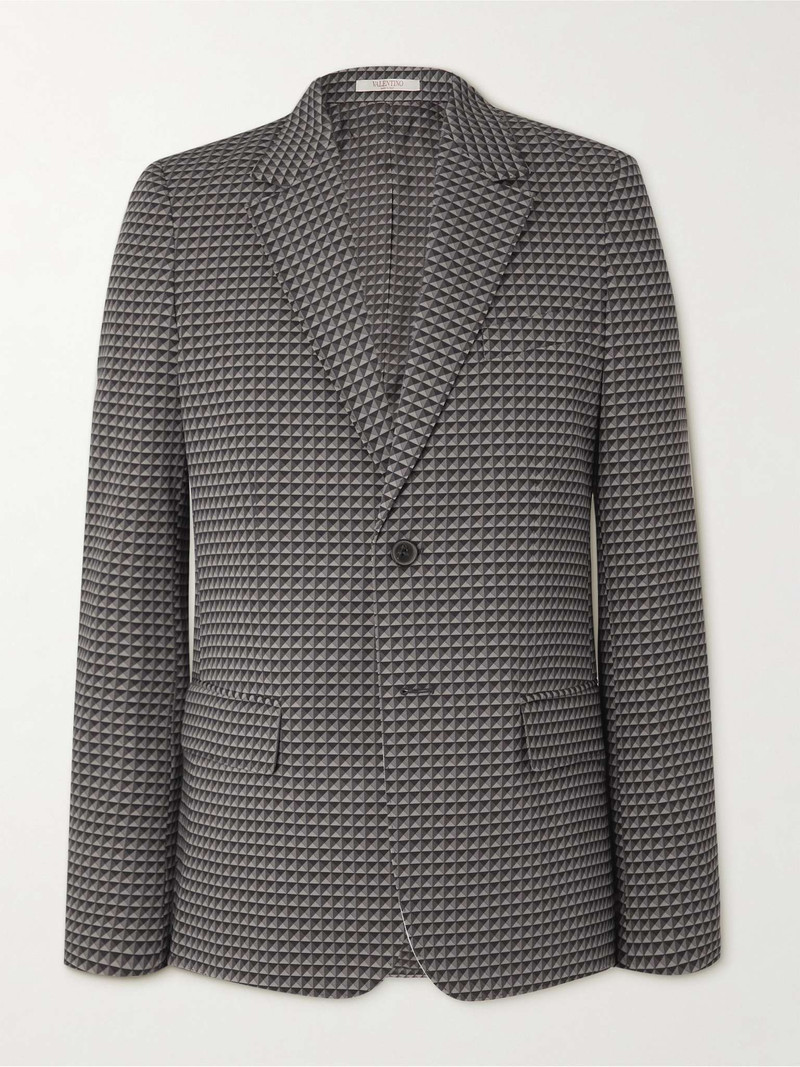 Printed Wool Blazer 1
