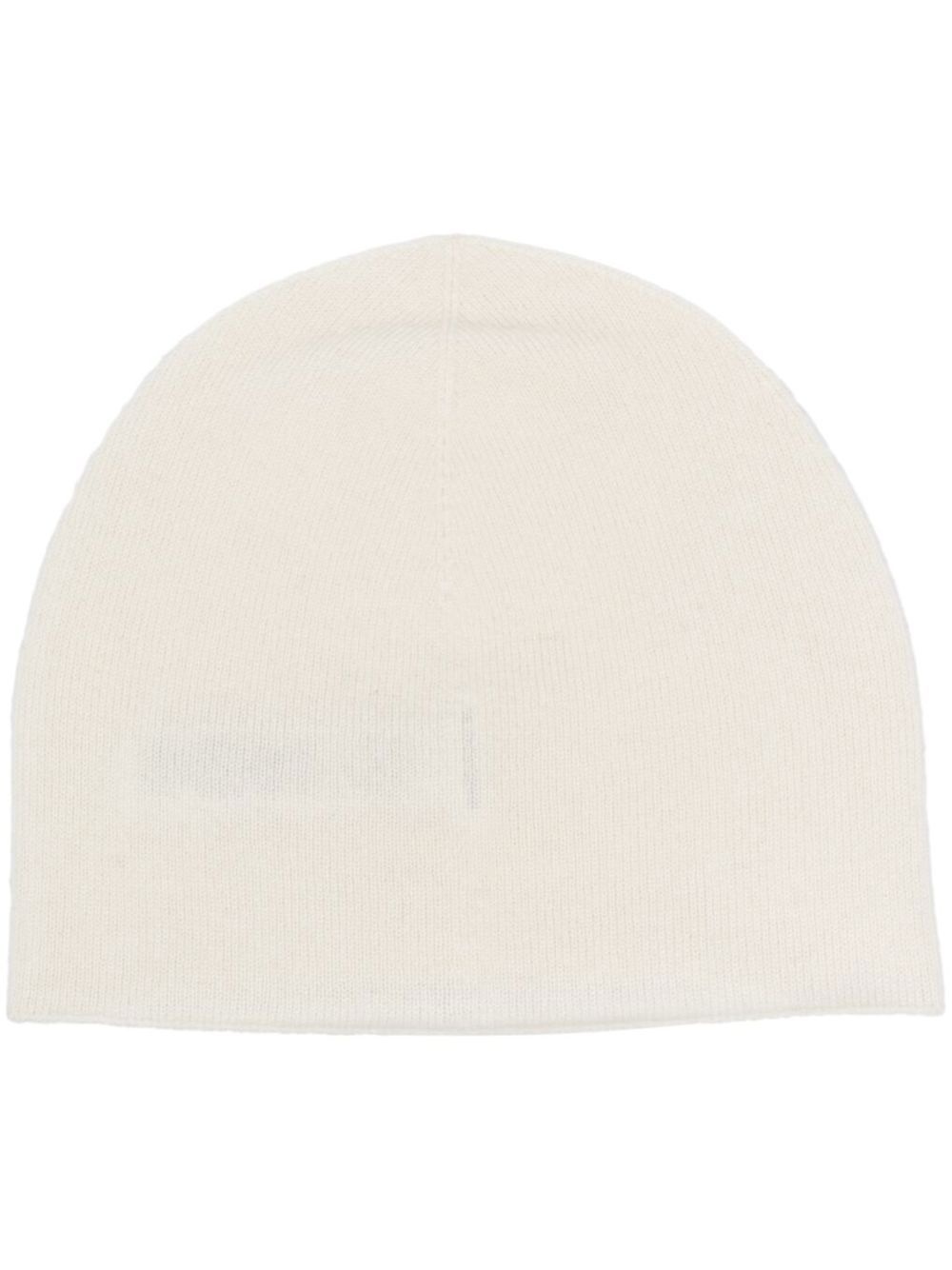 ribbed-knit cashmere beanie - 1