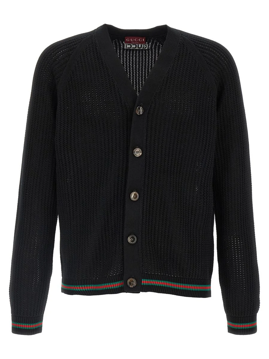 Gucci Web Ribbon Cardigan - 1