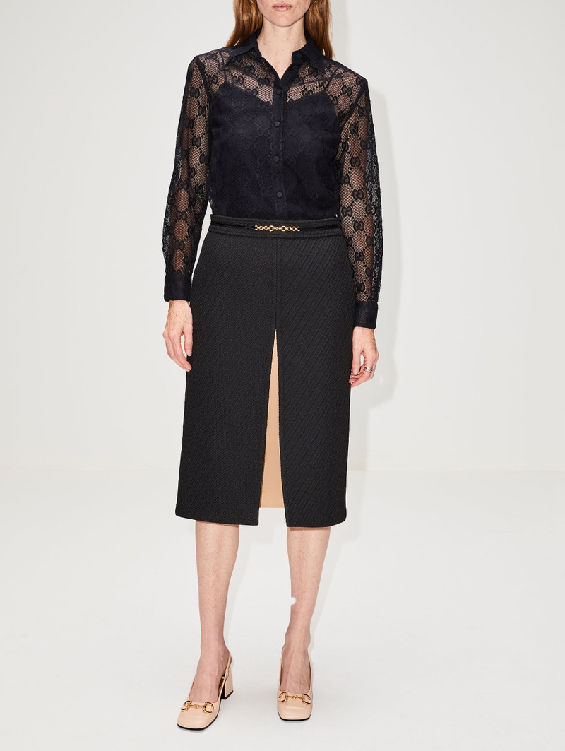 GUCCI Scuba Horsebit Skirt outlook