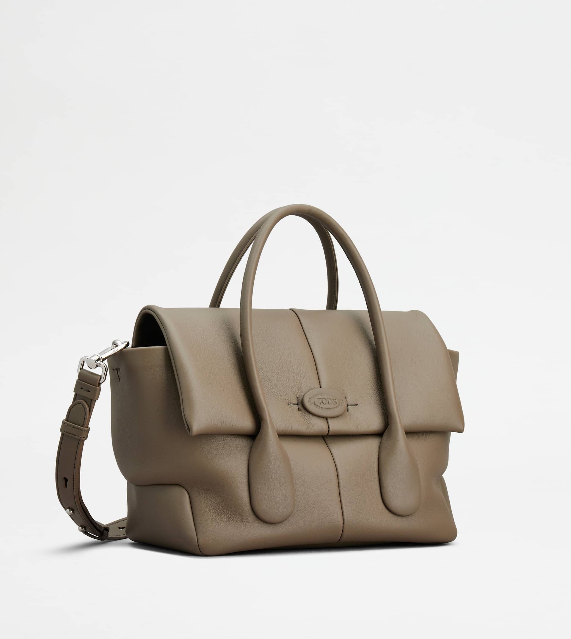 TOD'S DI BAG REVERSE IN LEATHER SMALL - BROWN - 5