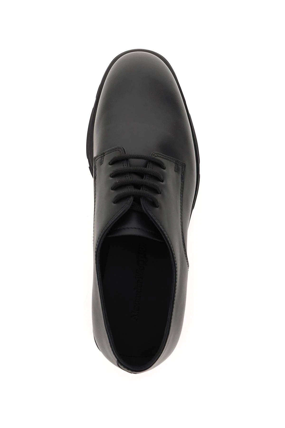 SLIM TREAD LEATHER DERBY SHOES - 3