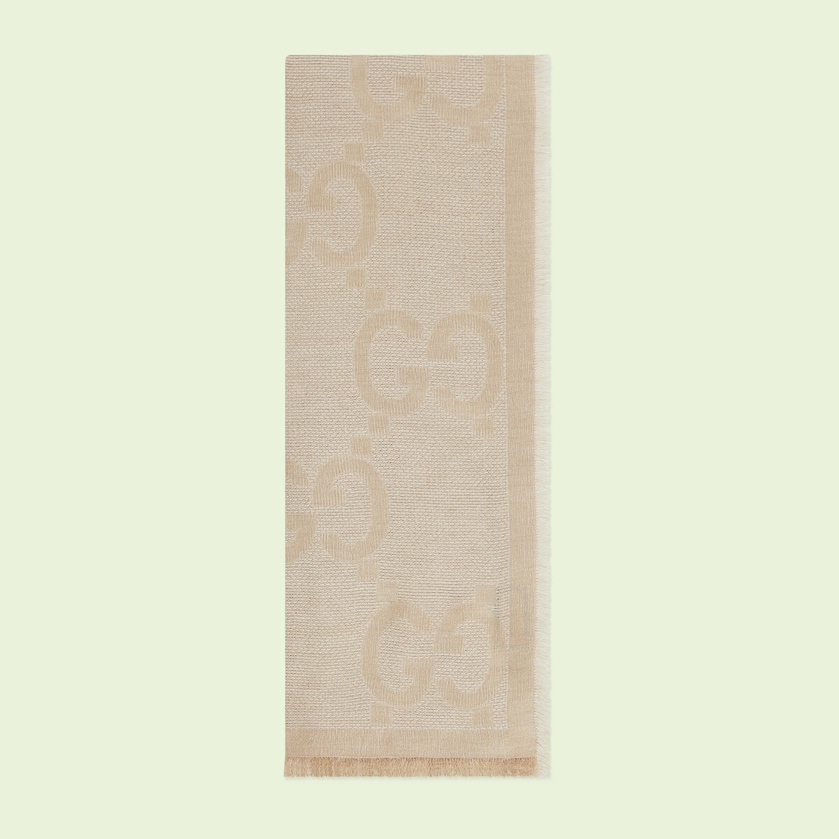 GG wool jacquard scarf - 1