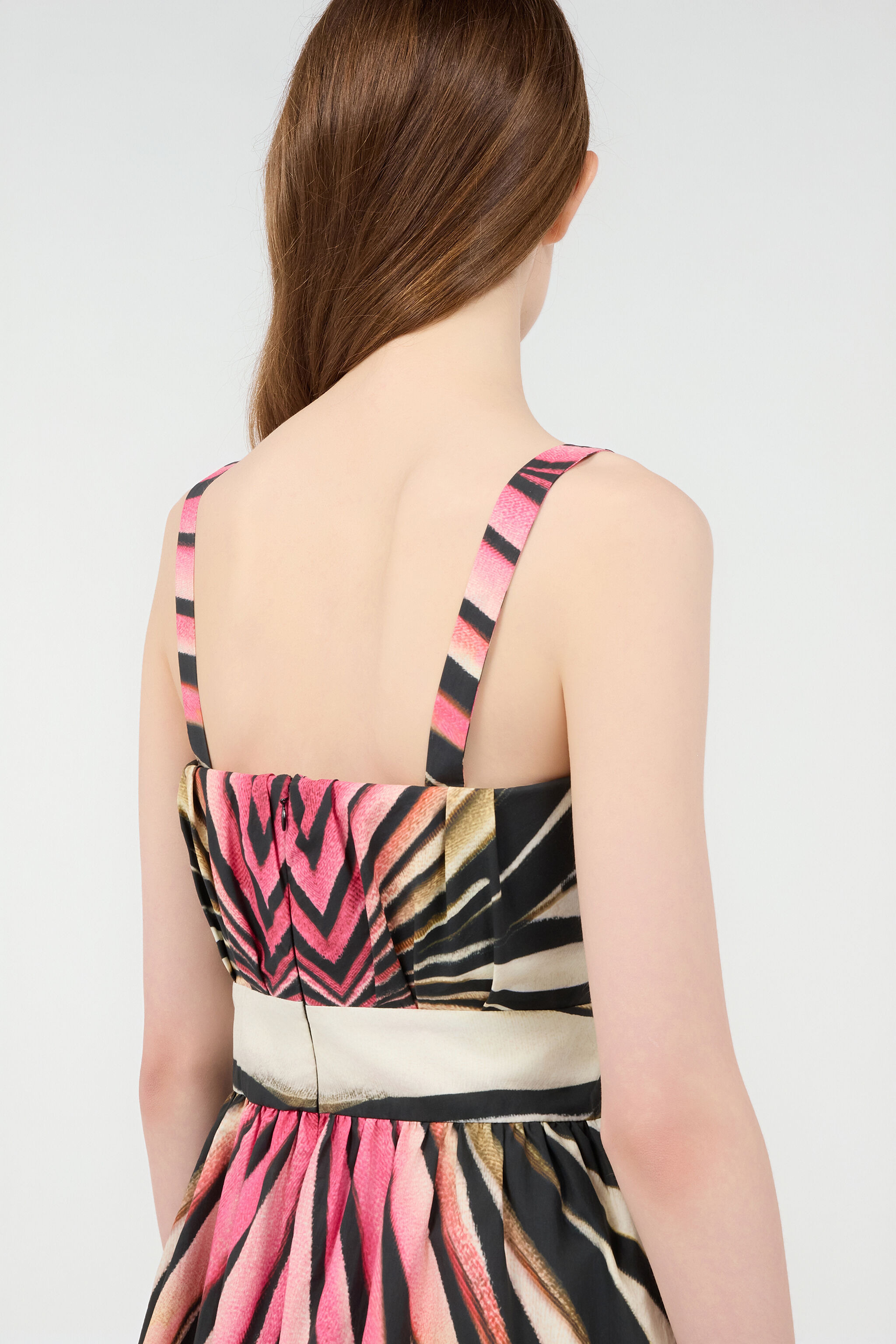 Dress With Ray Of Pink Print - 7