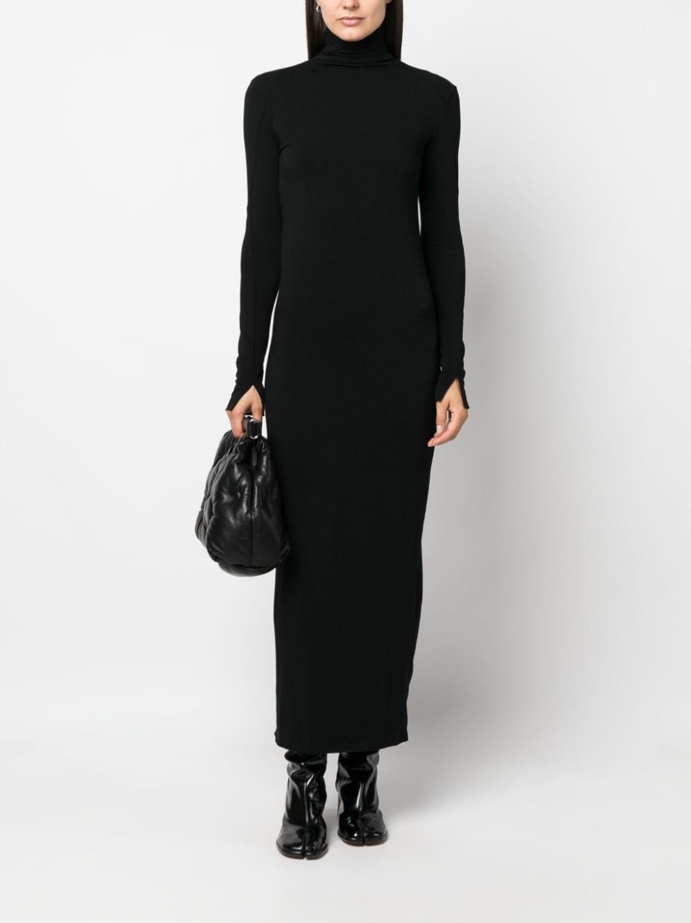 roll-neck jersey maxi dress - 2