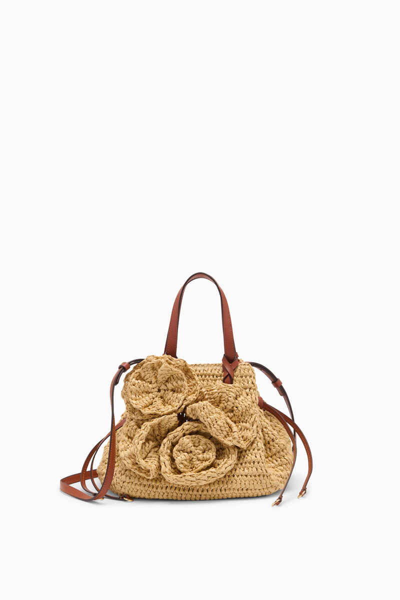 Gio Floral Raffia Crossbody 1