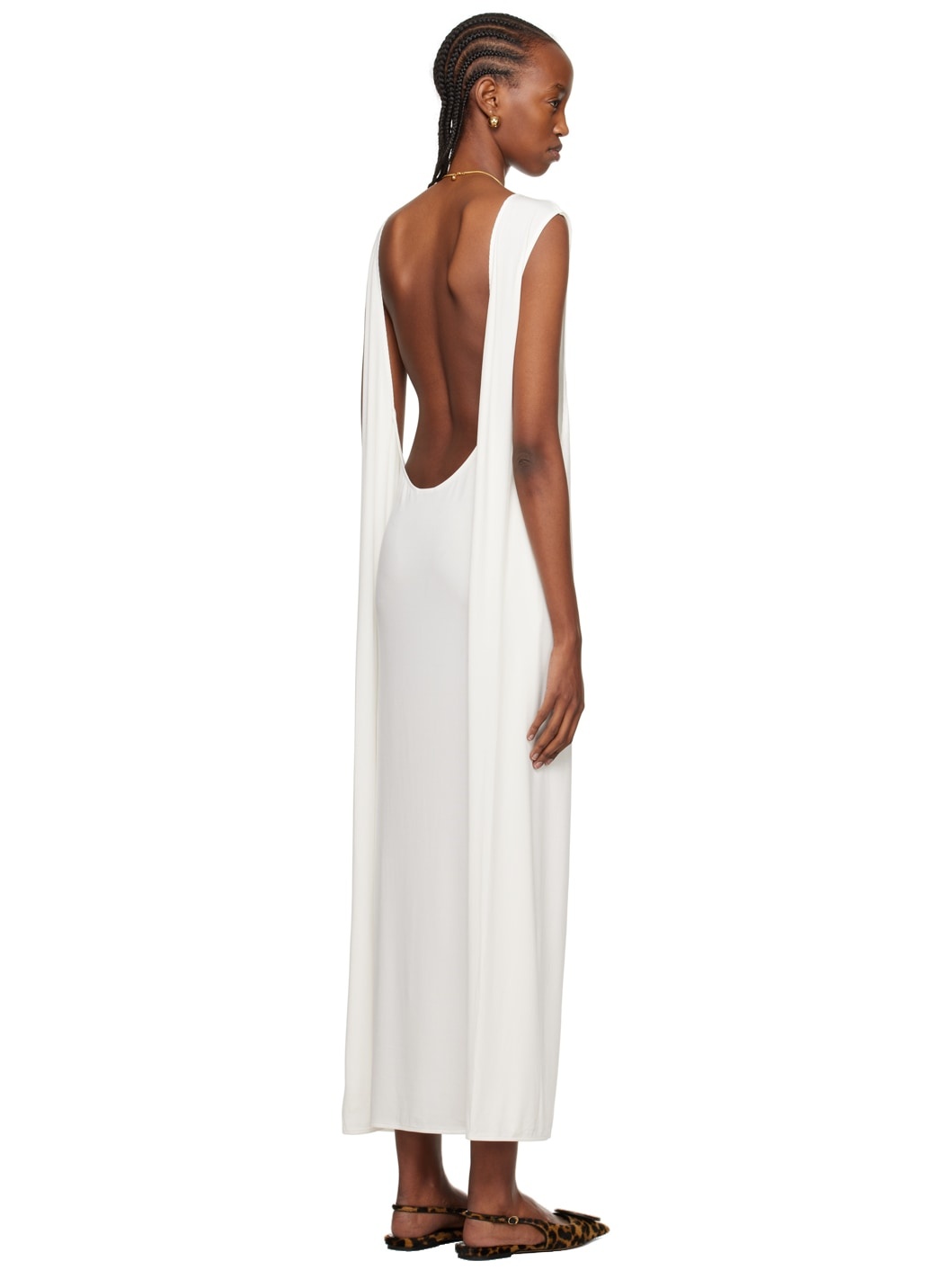 White Les Sculptures 'La robe Capa' Maxi Dress - 3