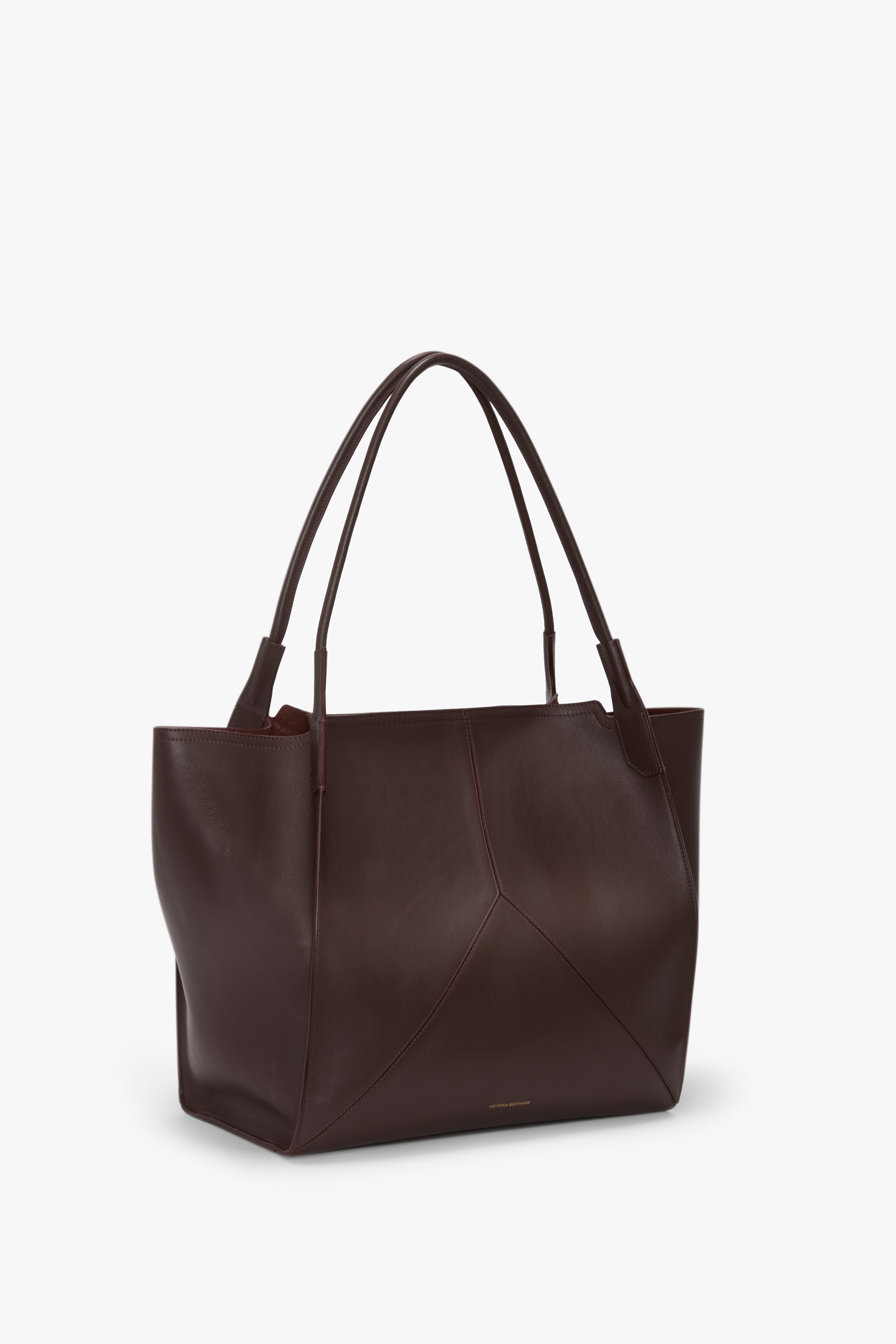Victoria Tote In Burgundy Soft Leather - 2
