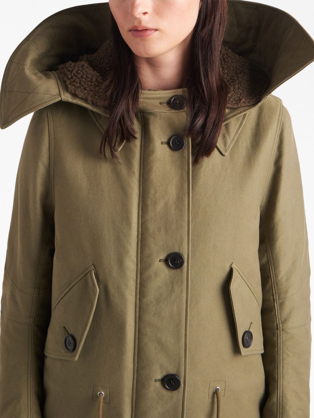 single-breasted long coat - 5