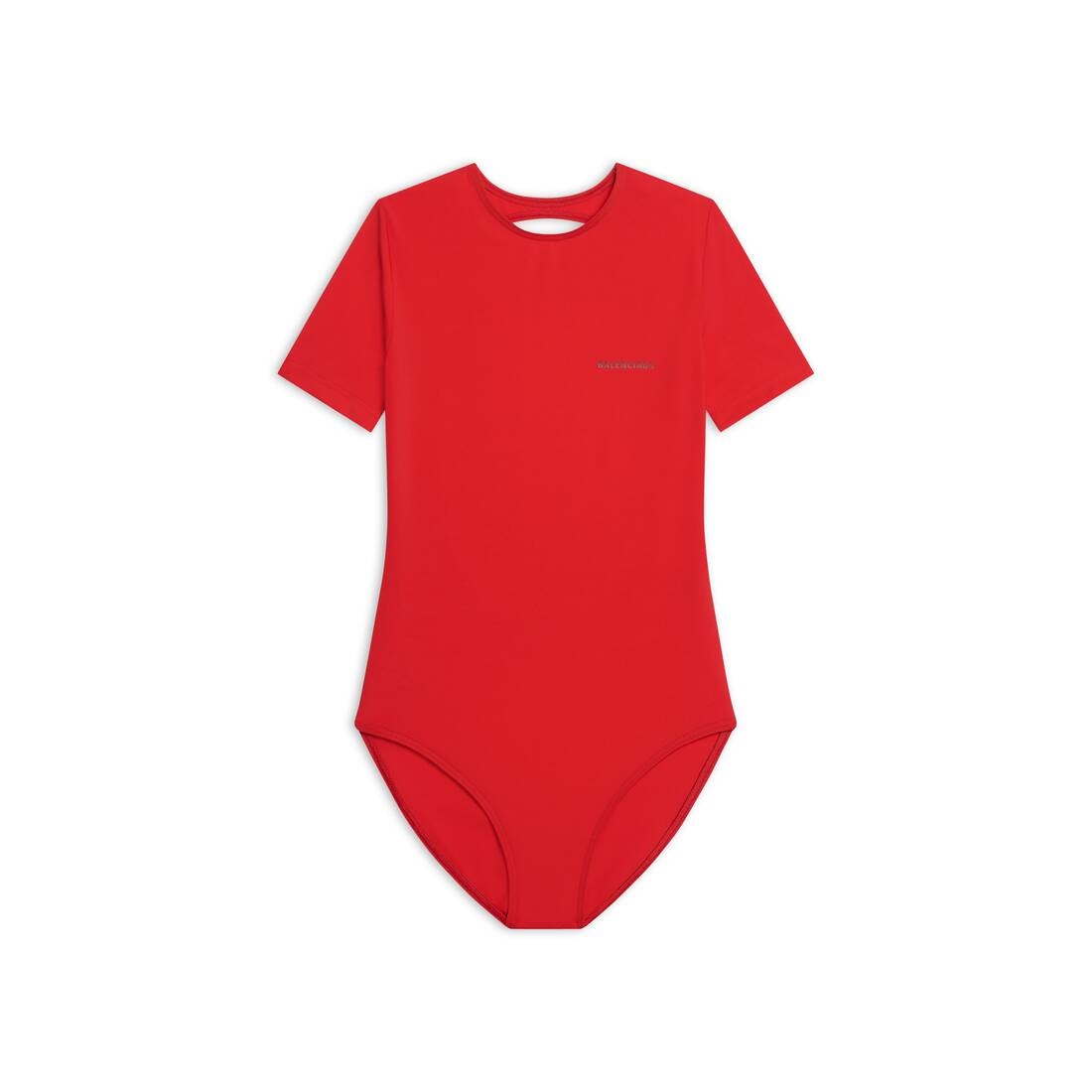 Women's Open Back Swimsuit in Red - 1