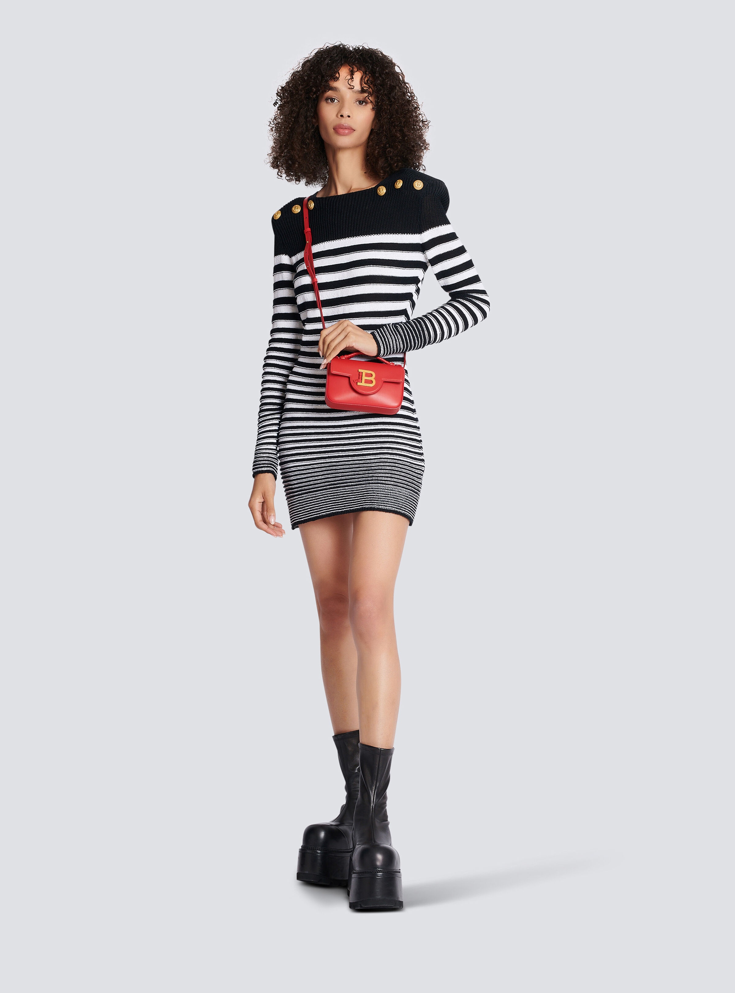 Sailor style knit dress - 2