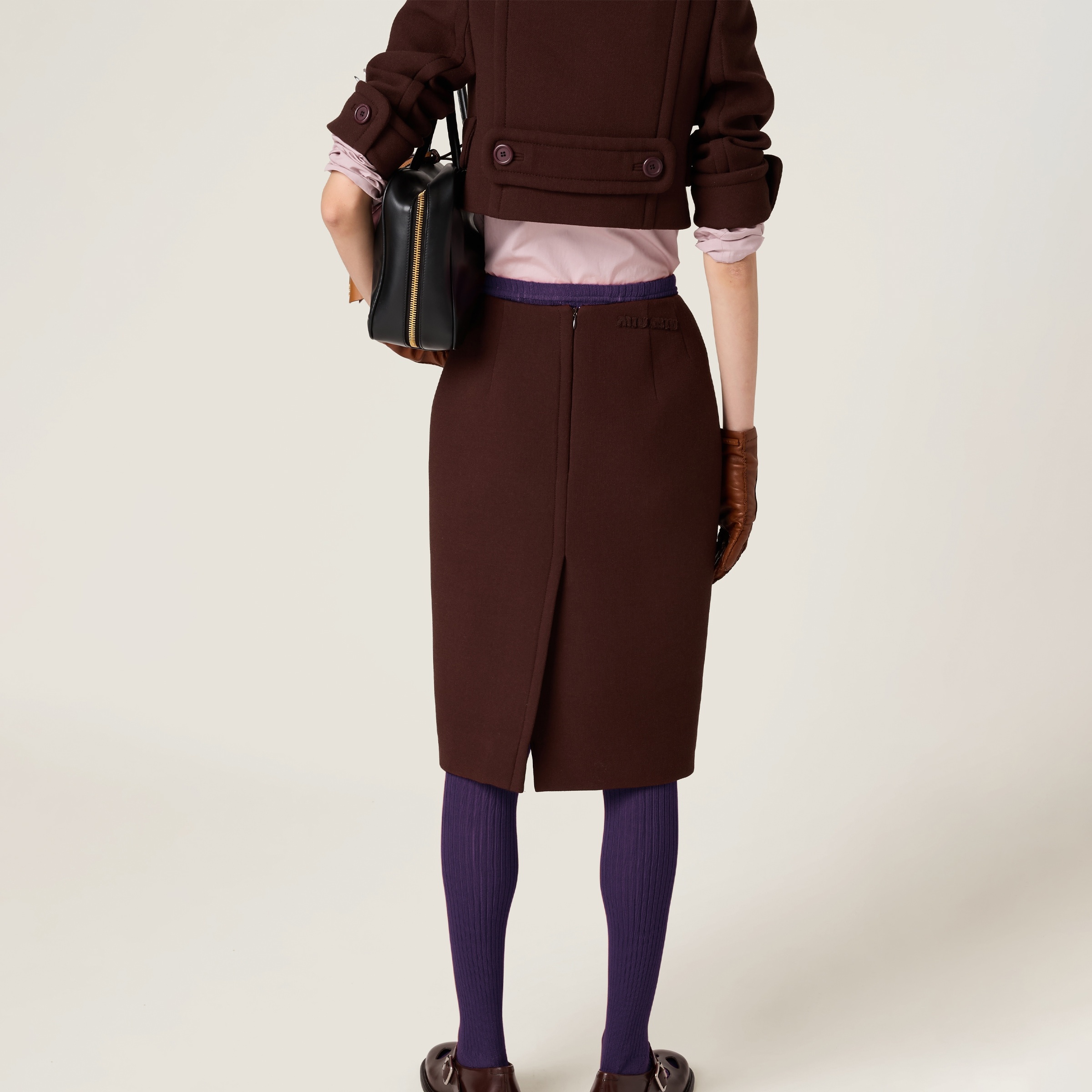 Natté pencil skirt - 3