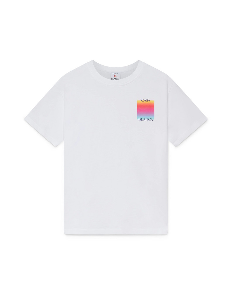 Gradient Square Logo Short Sleeve T-shirt 6