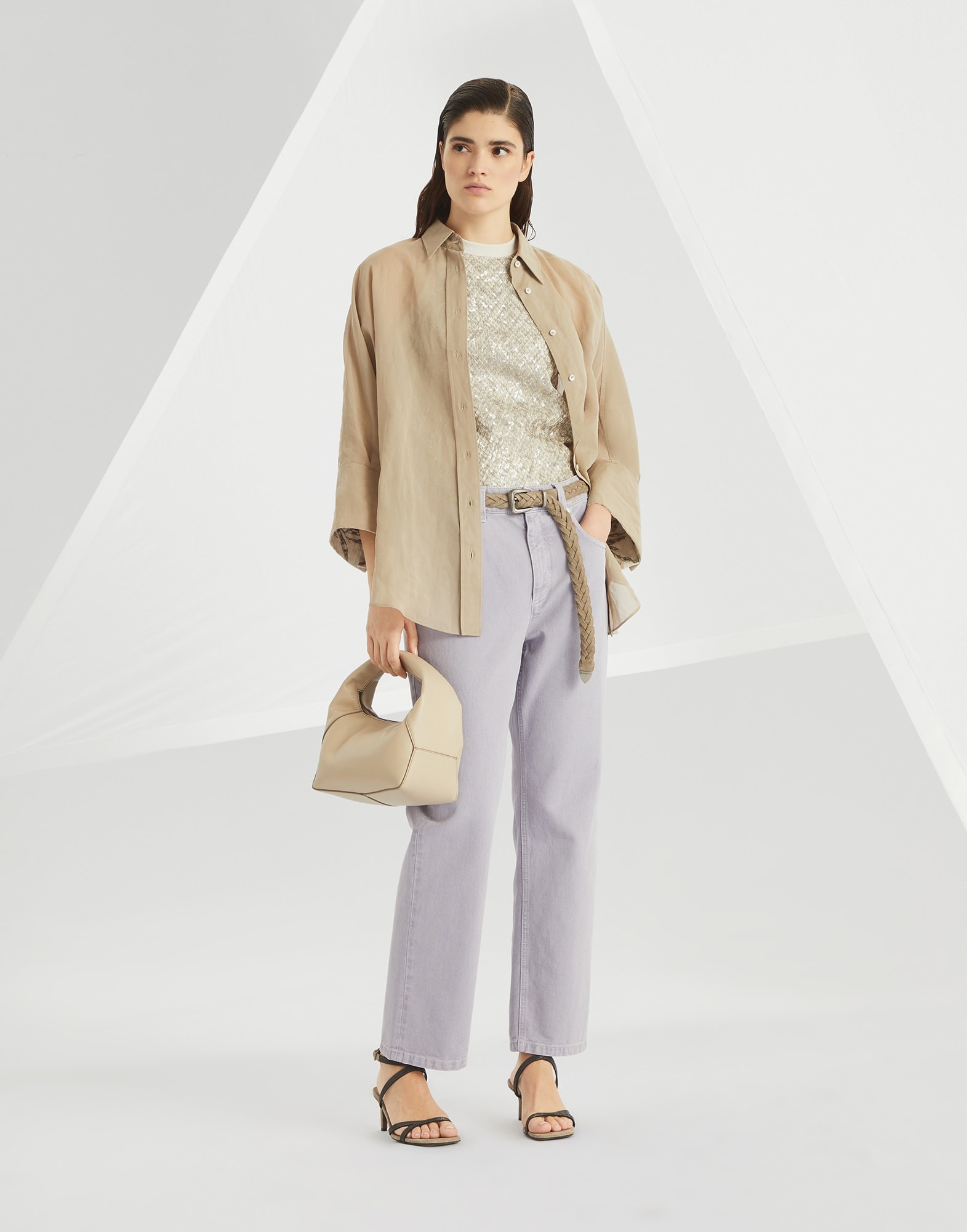 Dyed denim retro loose five-pocket trousers - 4