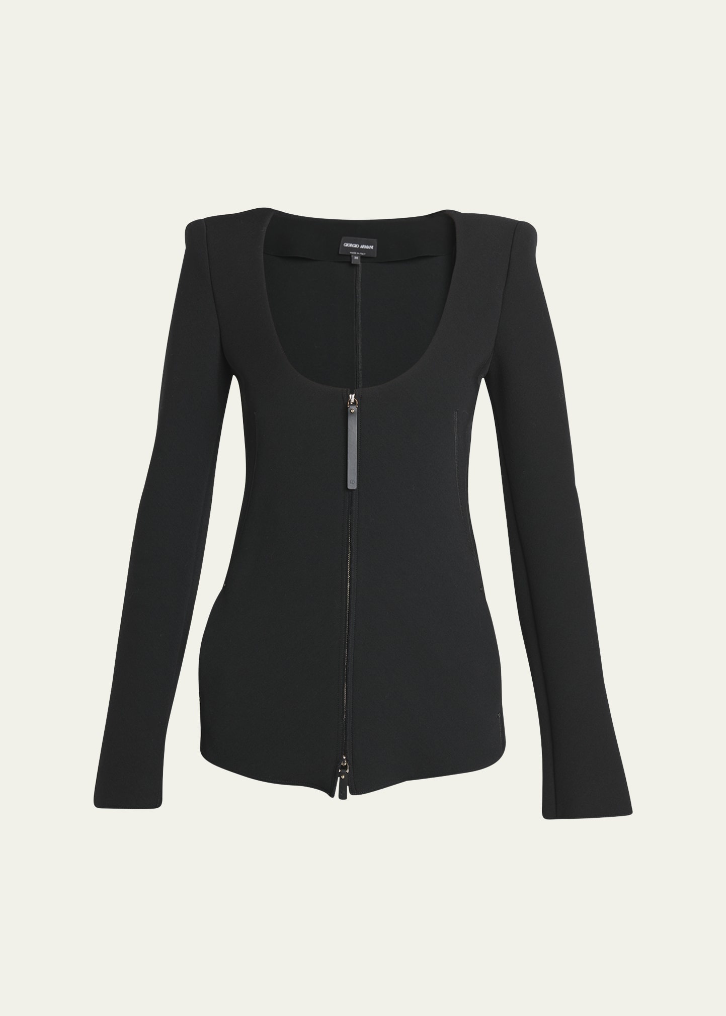 Double-Jersey Virgin Wool Zip Jacket - 1