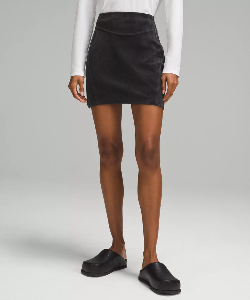 Scuba Mid-Rise Mini Skirt *Velvet Cord 1