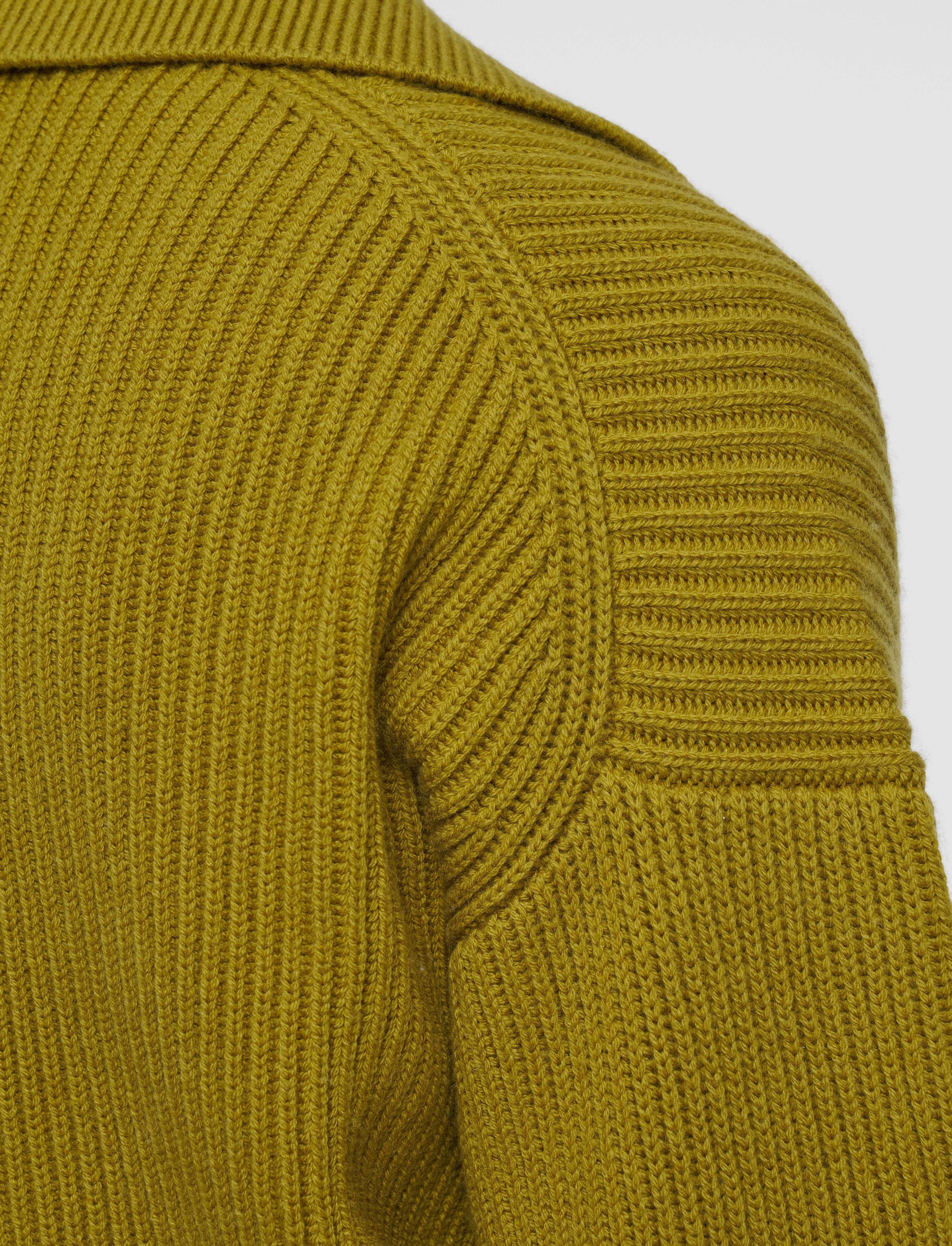 Light Cardigan Stitch Open Neck Jumper - 7