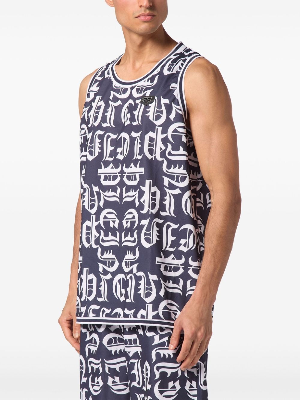 all-over logo-print tank top - 3