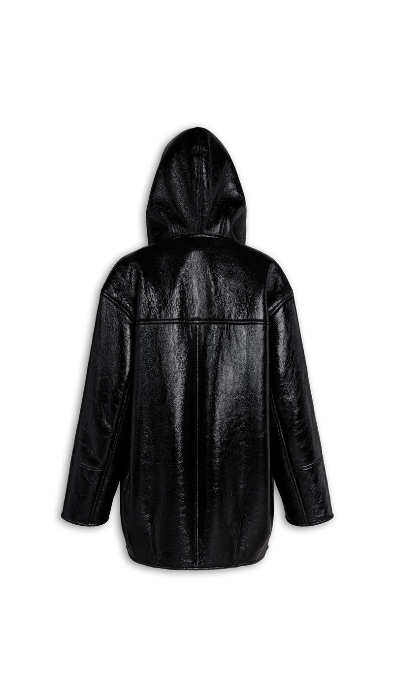 HOODED SHEARLING PARKA 5