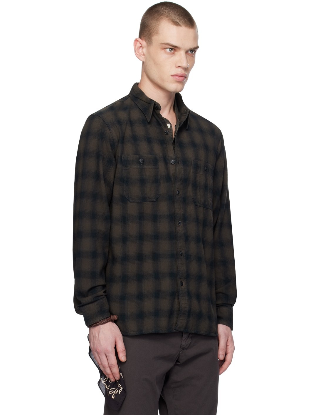 Black & Brown Check Shirt - 2