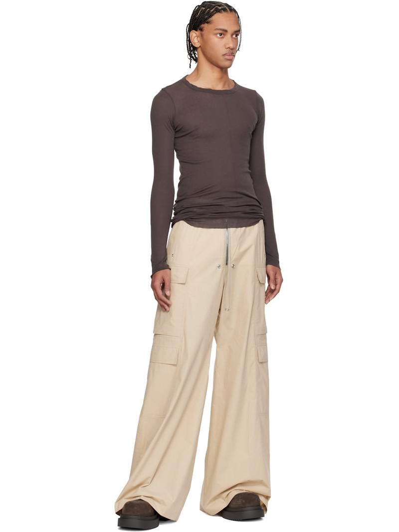 Rick Owens Brown Temple Rib LS T-shirt outlook