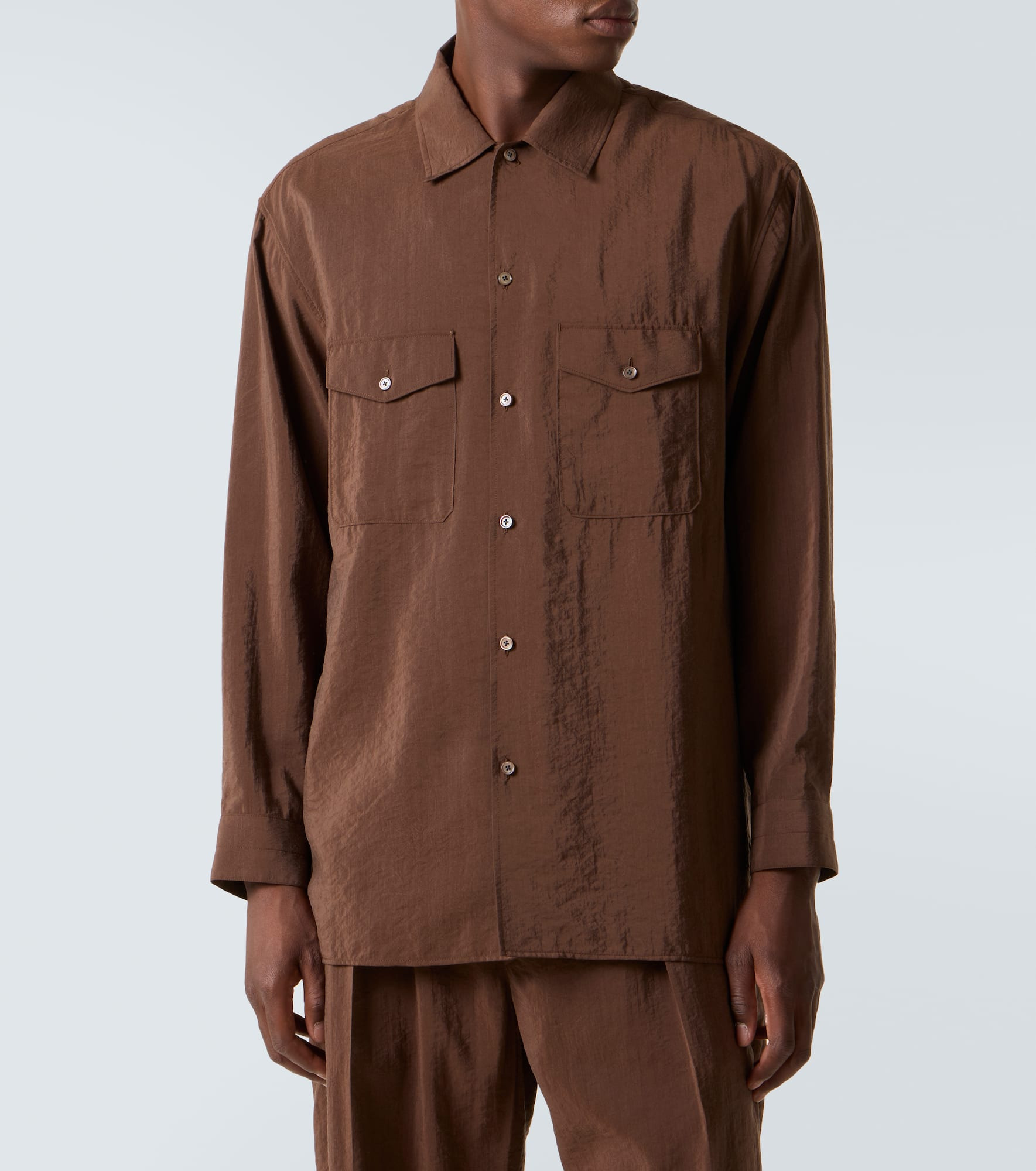 Silk-blend shirt - 3