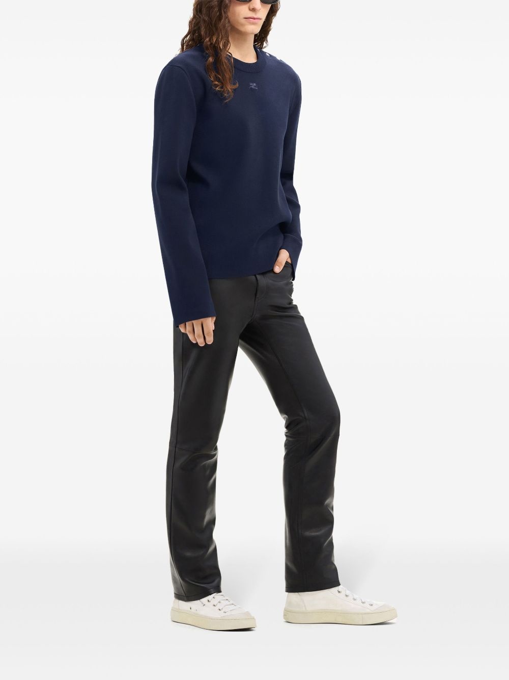 shoulder snaps sweater - 3